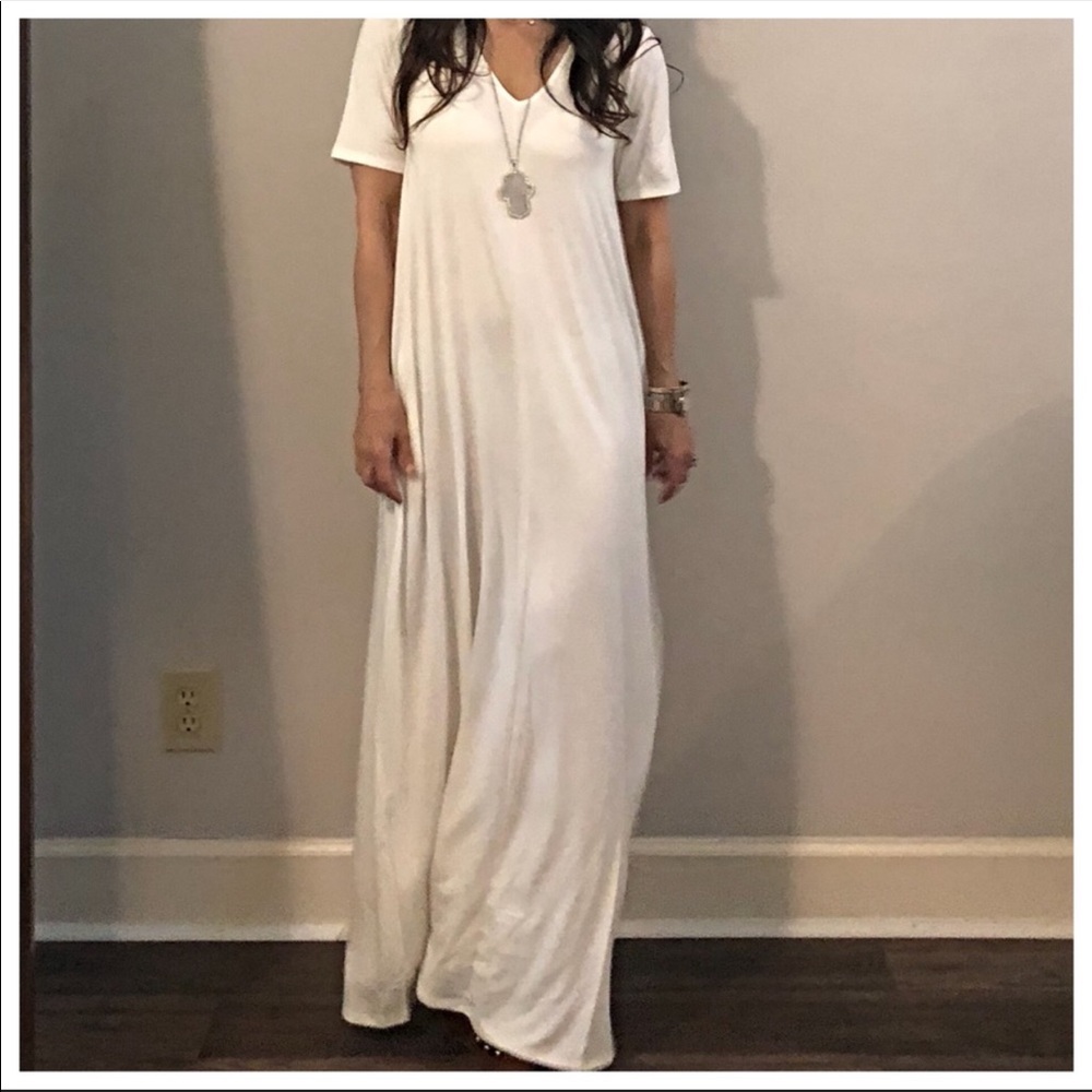 ✨LAST ONES✨Off white side pocket loose fit dress - Picture 7 of 8